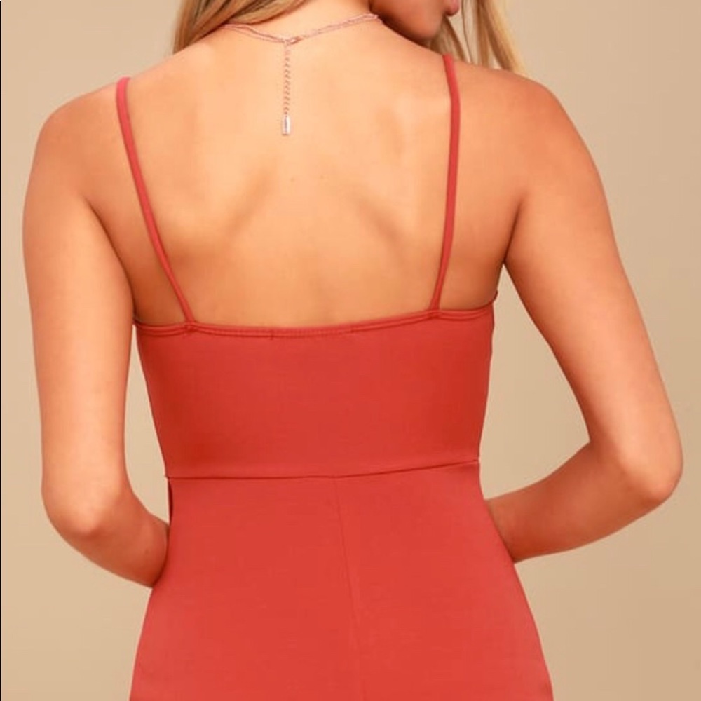NWOT Red Rust Sleeveless Dress - Picture 5 of 5